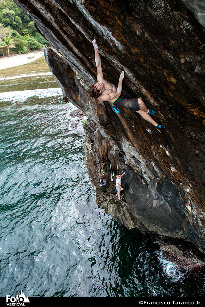 James on the first ascent of "the black wall""